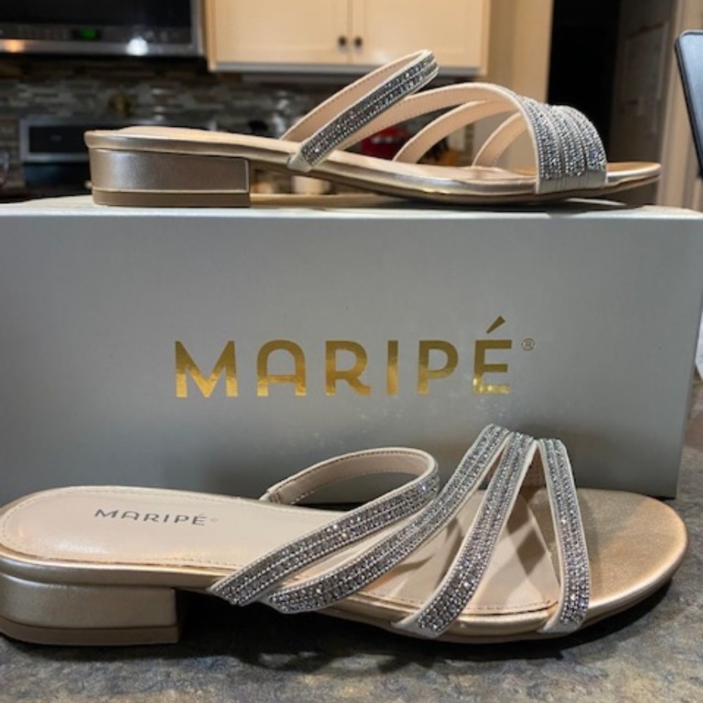 Maripe Rose Gold Slip on Flats